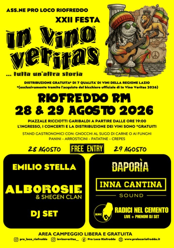 In Vino Veritas Riofreddo 2026