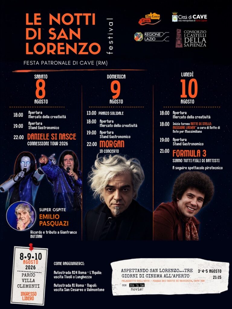 Locandina Le notti di San Lorenzo 2026