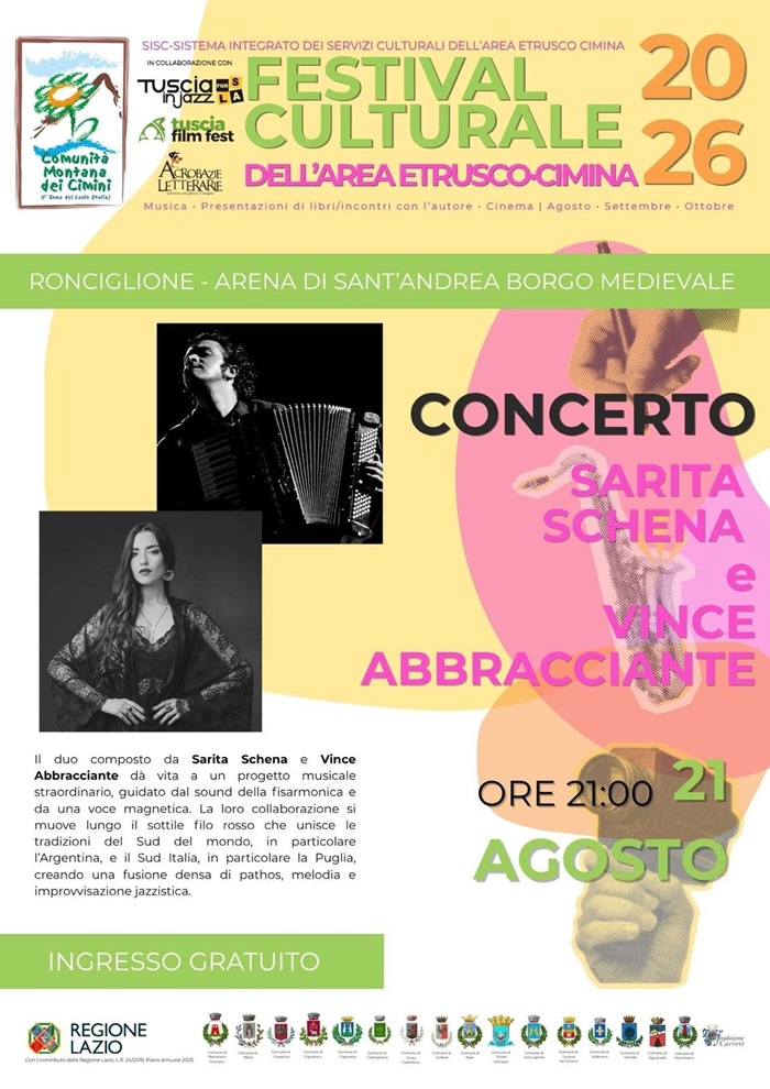 Locandina concerto a Ronciglione 2026