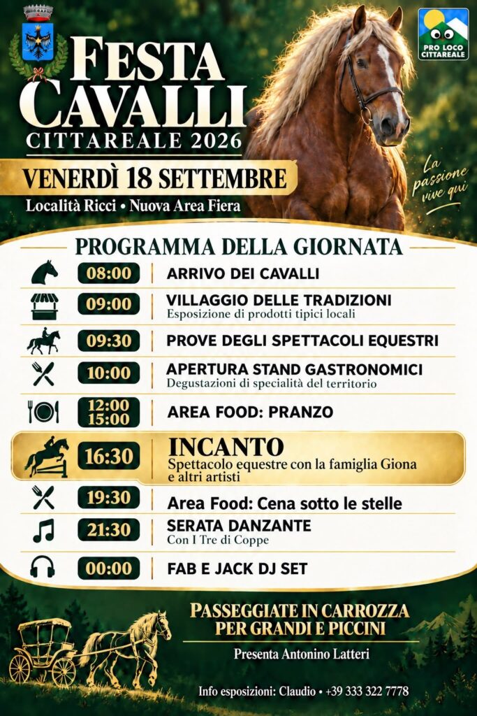festa di cavalli a Cittaducale