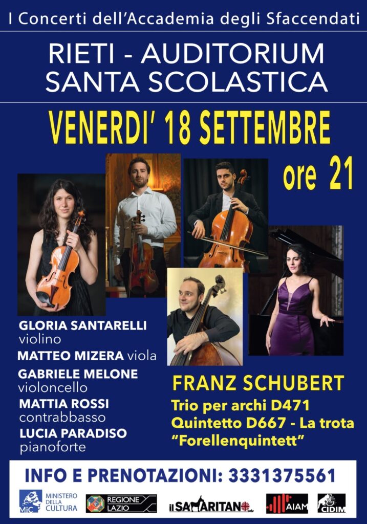 Quintetto La trota Schubert Rieti