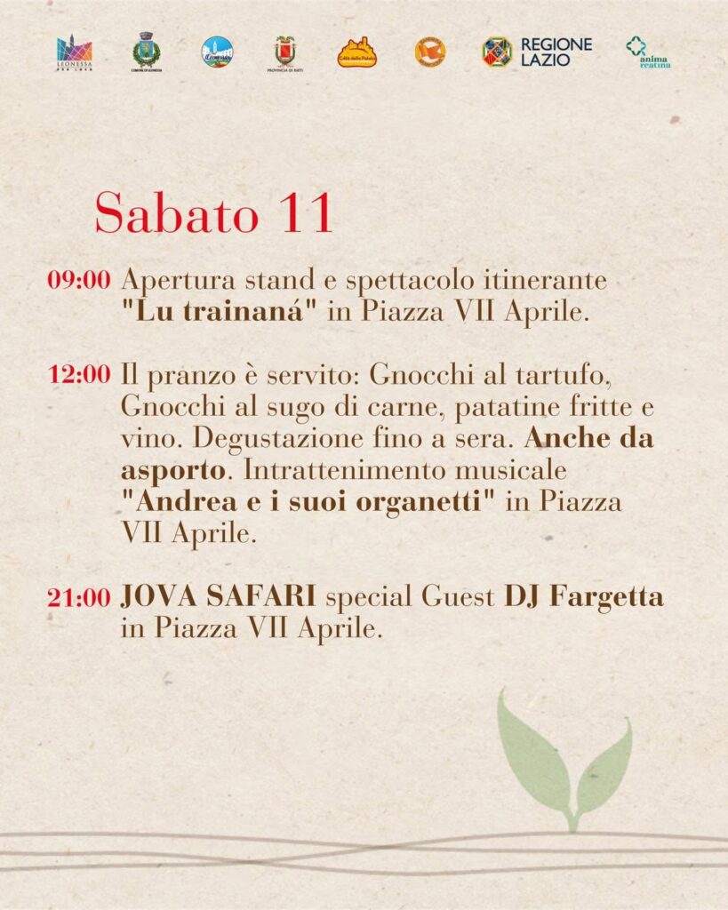 36° Sagra della Patata Leonessana