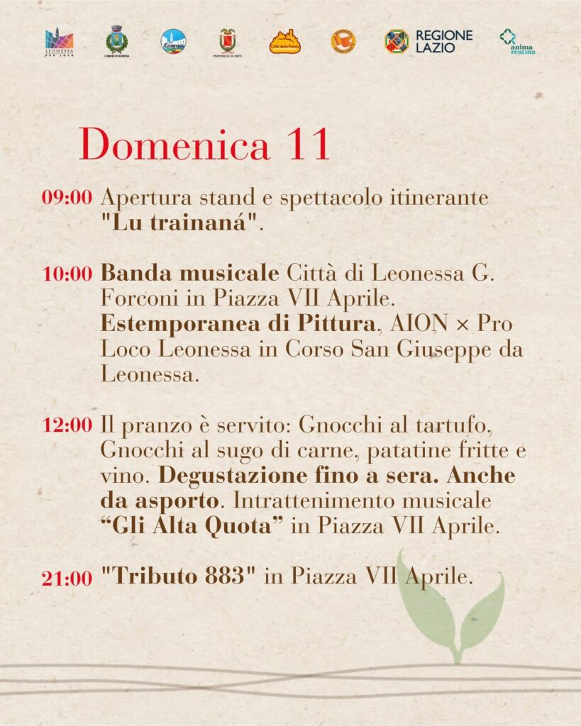 36° Sagra della Patata Leonessana