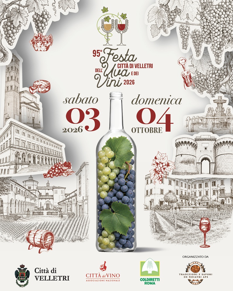 Locandina Festa dell'Uva Velletri 2026