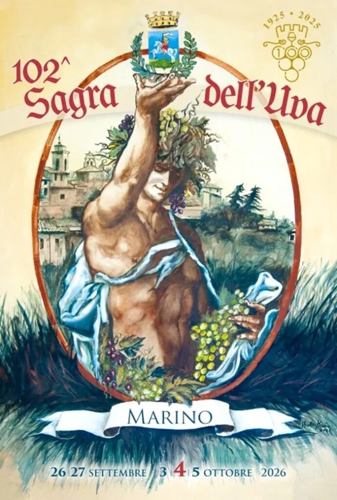 Locandina Sagra dell'Uva di Marino 2026