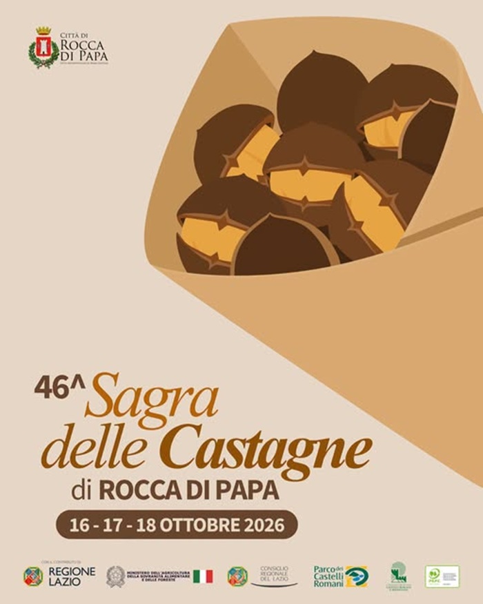 Locandina Sagra delle Castagne di Rocca di Papa 2026