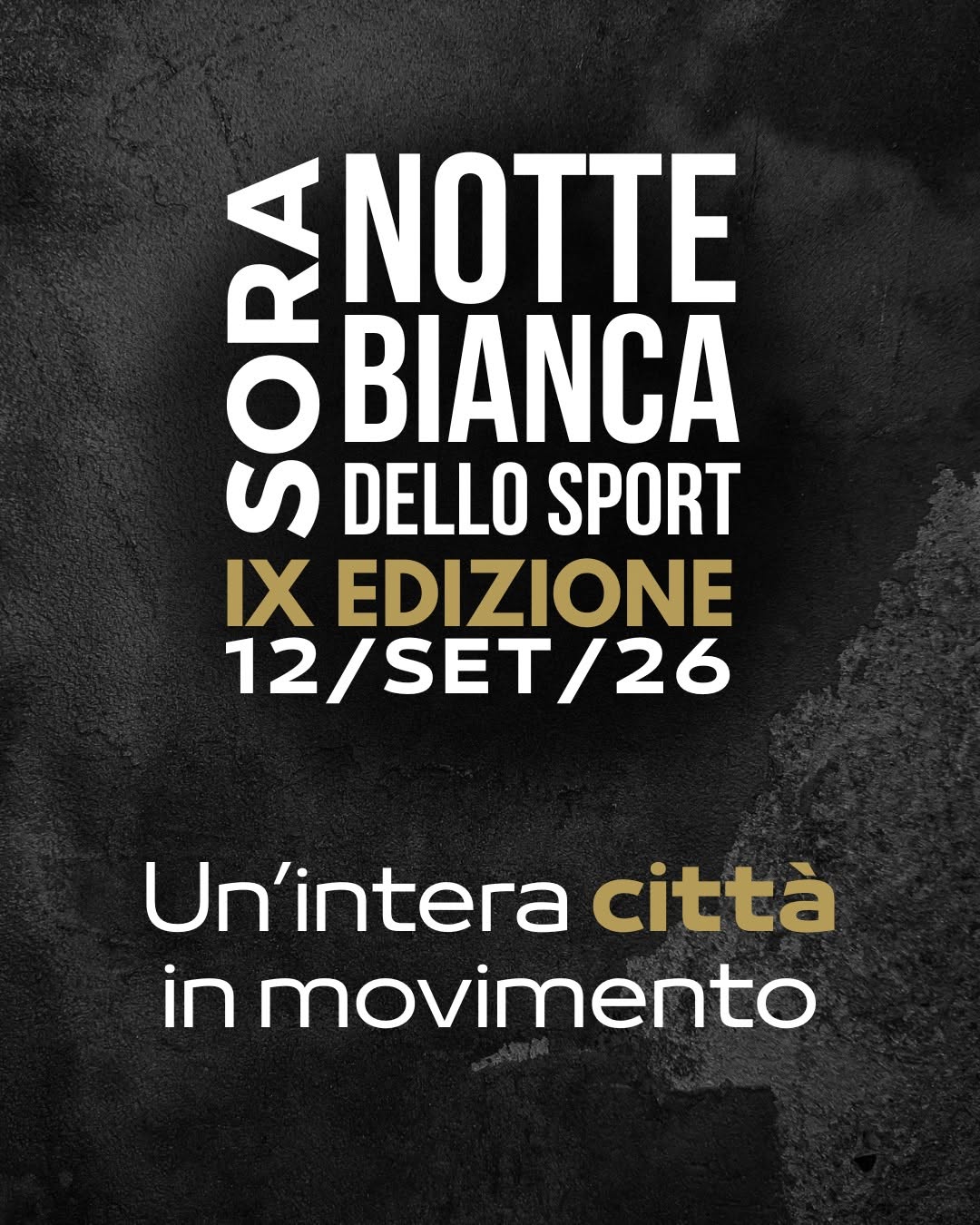 Locandina della notte bianca dello sport a Sora