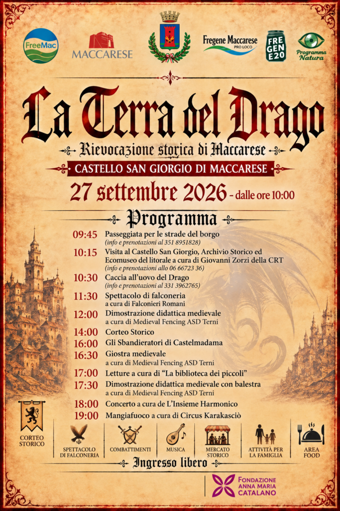 La Terra del Drago 2026 a Maccarese