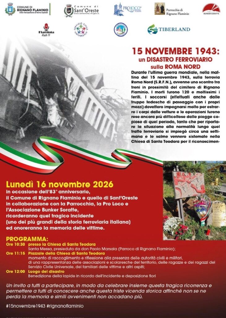 Il disastro ferroviario del 1943 a Rignano Flaminio