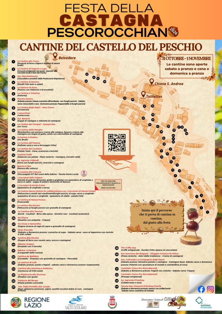31 ottobre sagra castagna pescorocchiano 2