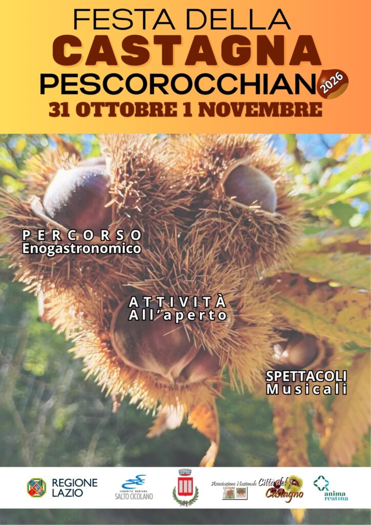 31 ottobre sagra castagna pescorocchiano