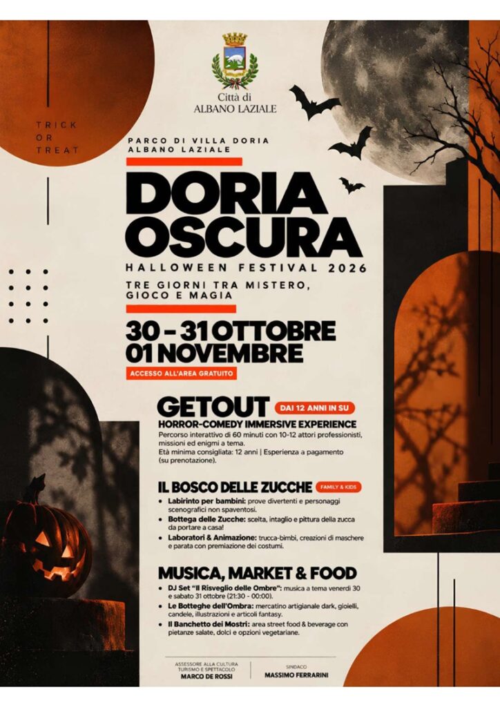 Locandina HALLOWEEN 2026 ad Albano Laziale
