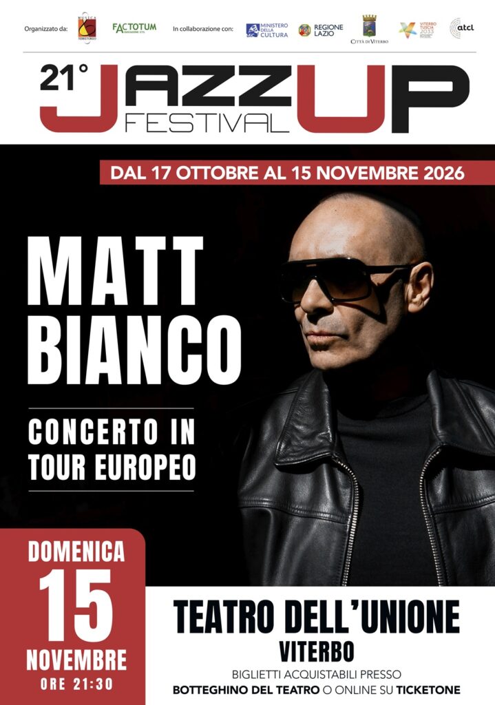 Locandina Matt Bianco al Jazzup Festival 2026