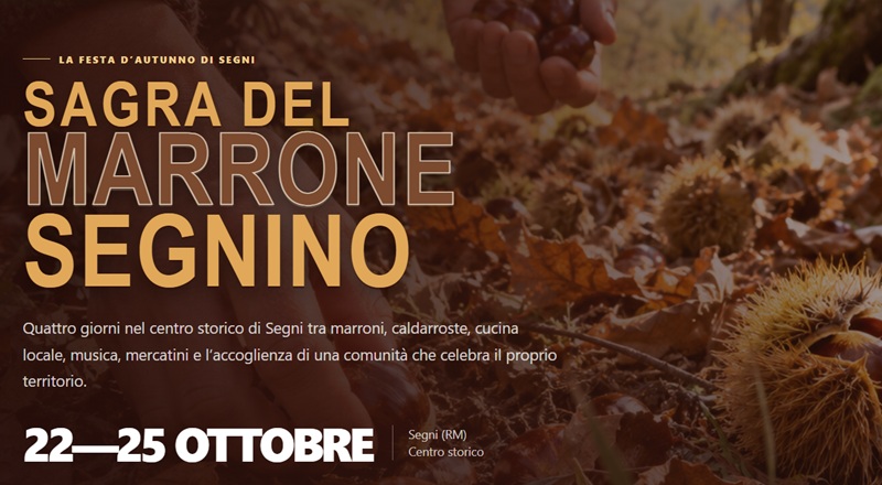 Locandina Sagra del marrone segnino 2026
