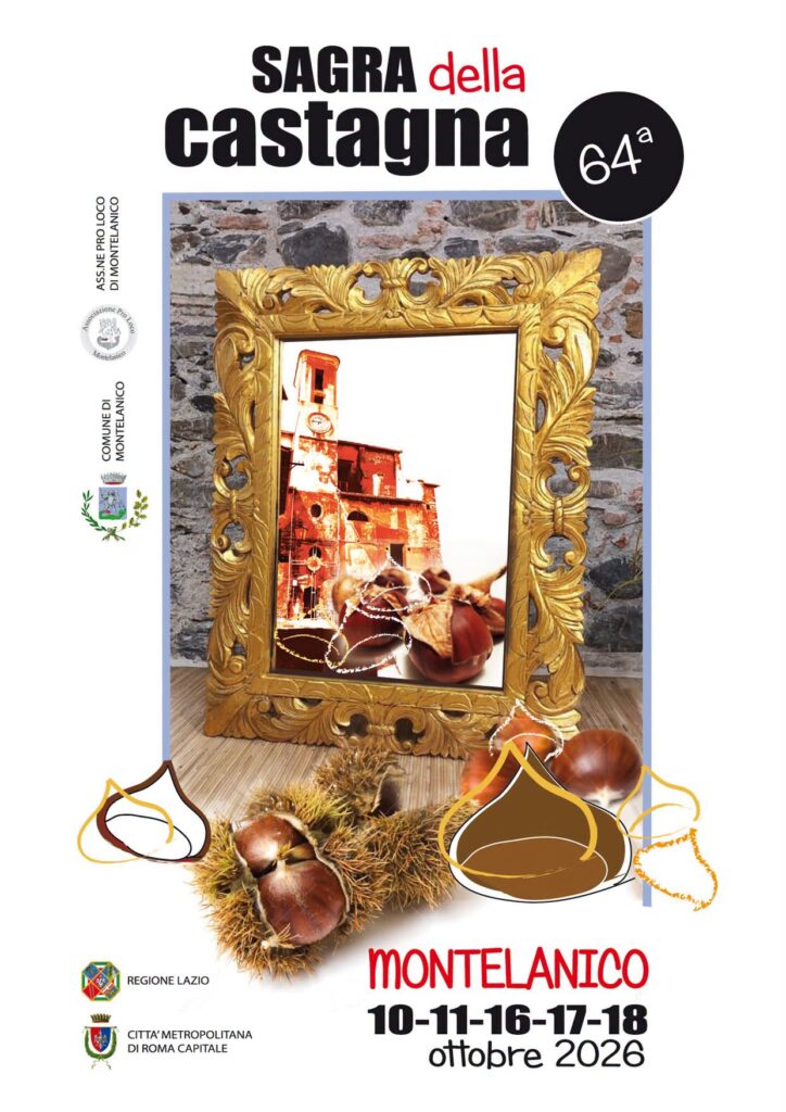Locandina Sagra della Castagna di Montelanico 2026